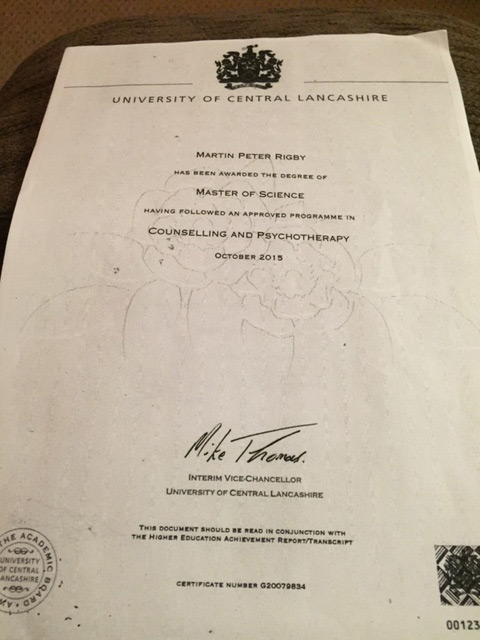 Photo of Masters Certificate